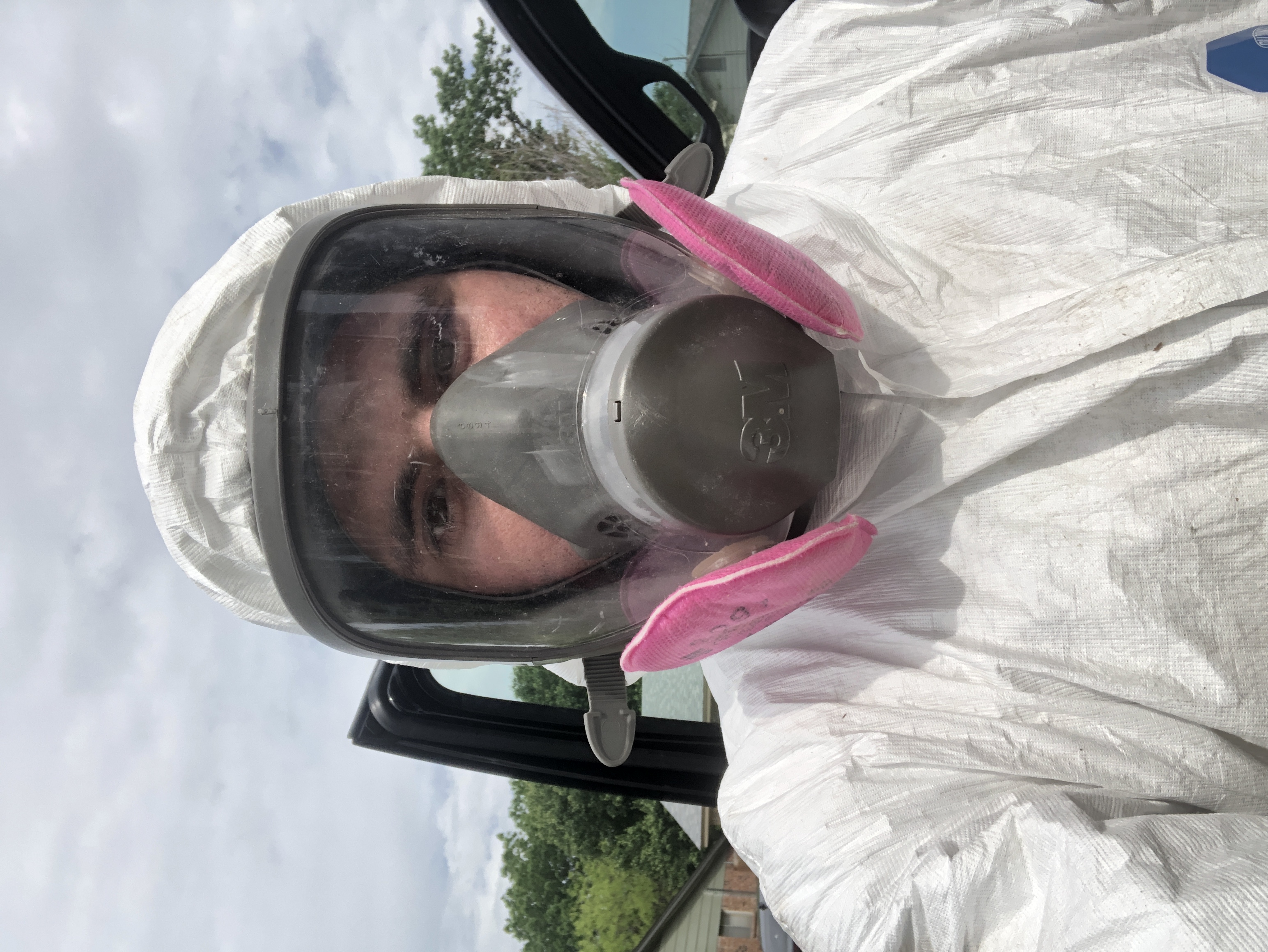Clean attic after insulation removal